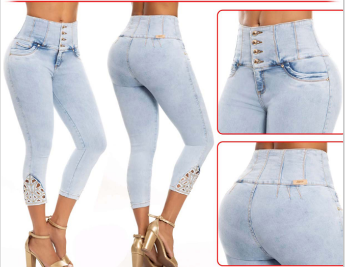 Stretch Pants with cut-out design